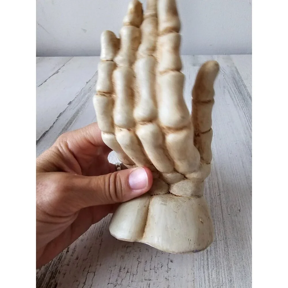 Skeleton hand‎ tea light candle holder Halloween life-size lifelike decor